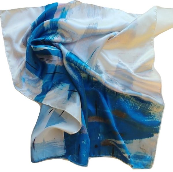 fashion scarf aqua 1